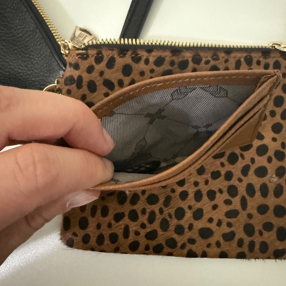 Aimee Kestenberg Leather Calf Hair Animal Print Wristlet Clutch Set | One Size - Picture 13 of 16